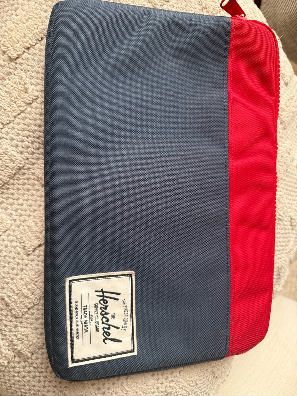 Herschel Supply Company Navy and Red Laptop Sleeve Case